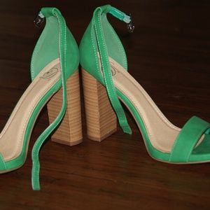 Green Sandal Heels